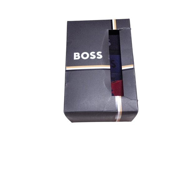 NIB BOSS Men's 3-Pack Trunks Boxer Shorts 2Design G Sz S Black Blue Red - Picture 3 of 6